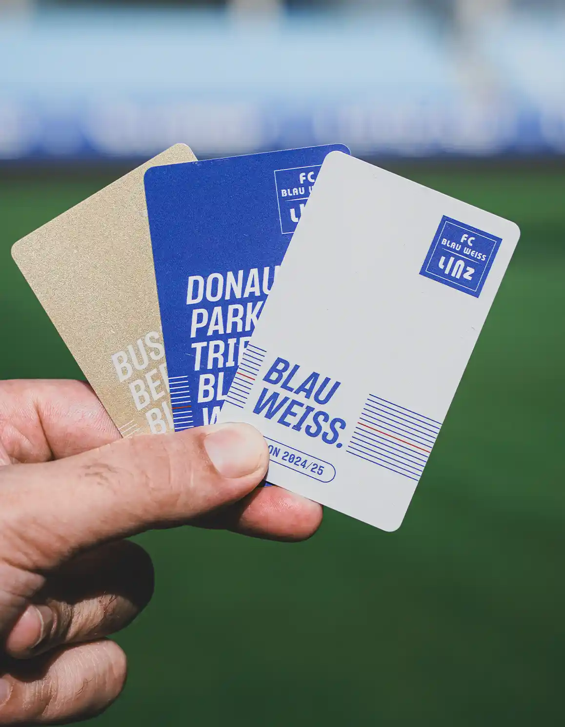 Branding Tickets für Blau Weiss Linz
